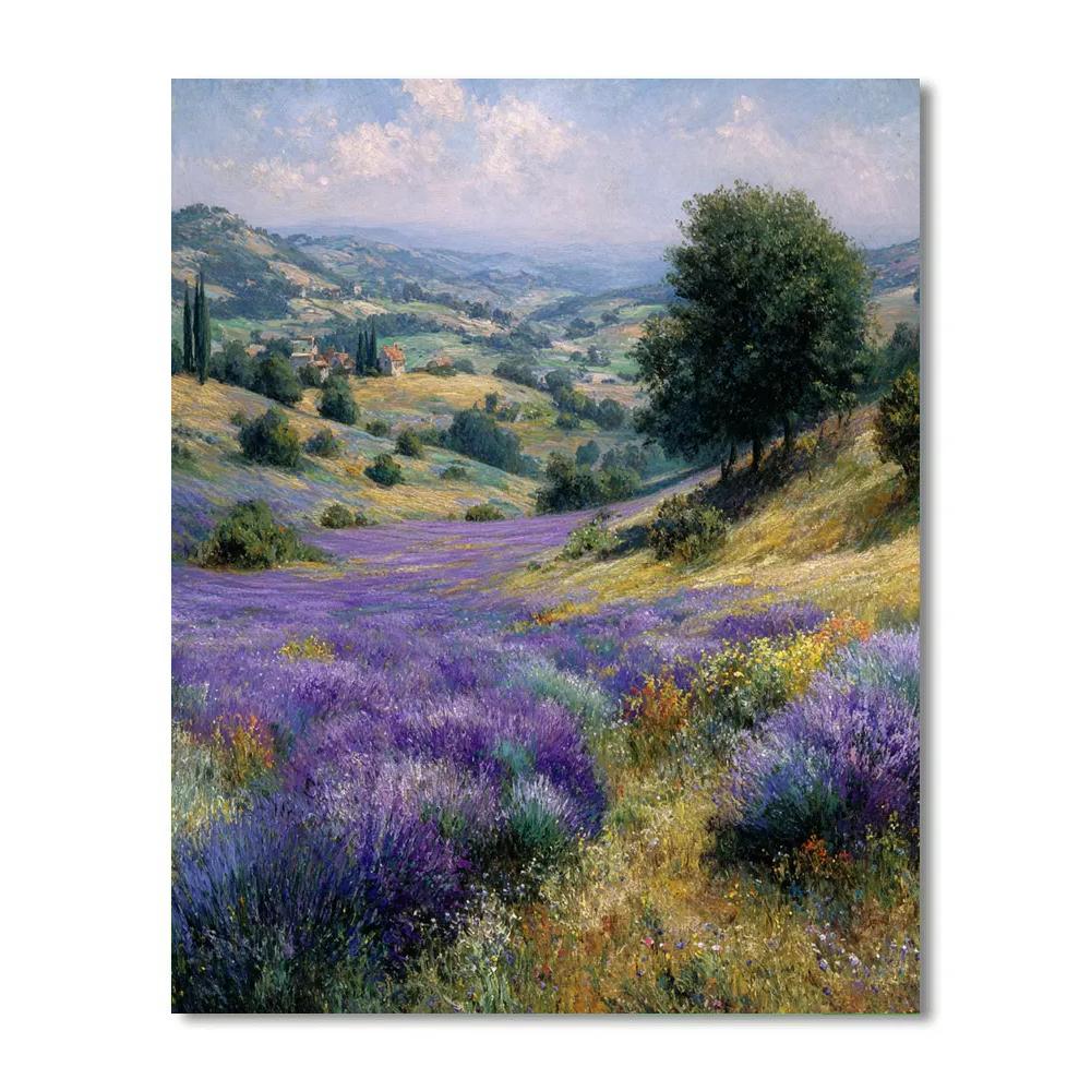 Claude Monet Inspired Lavender Field Number painting