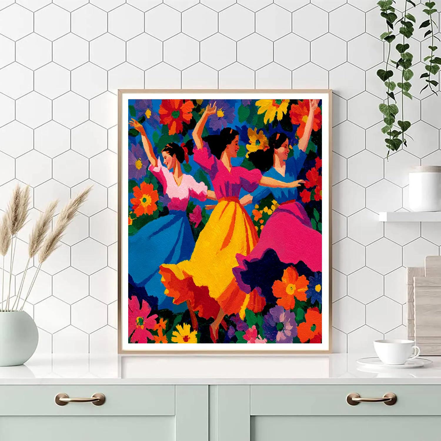 Henri Matisse Inspired Floral Dance Paint by numbers kits