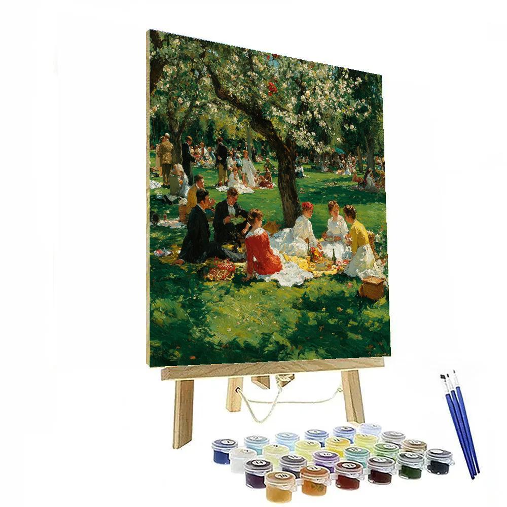 Pierre-Auguste Renoir Inspired Summer Picnic painting number kit