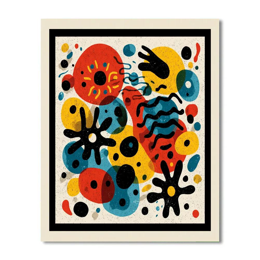 Joan Miró Inspired Underwater Dream Paint by numbers art