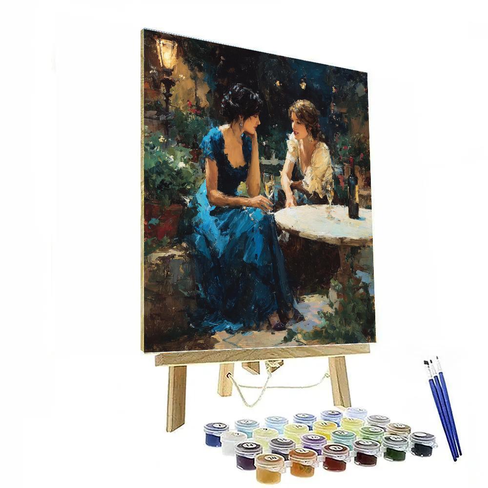 John Singer Sargent Inspired Evening Soirée paint by numbers