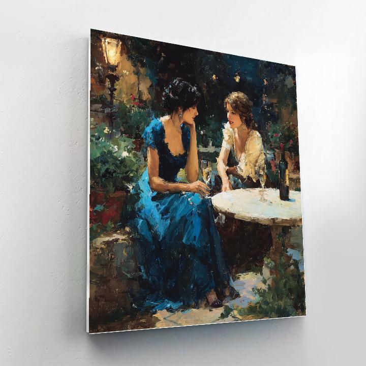 John Singer Sargent Inspired Evening Soirée paint by numbers