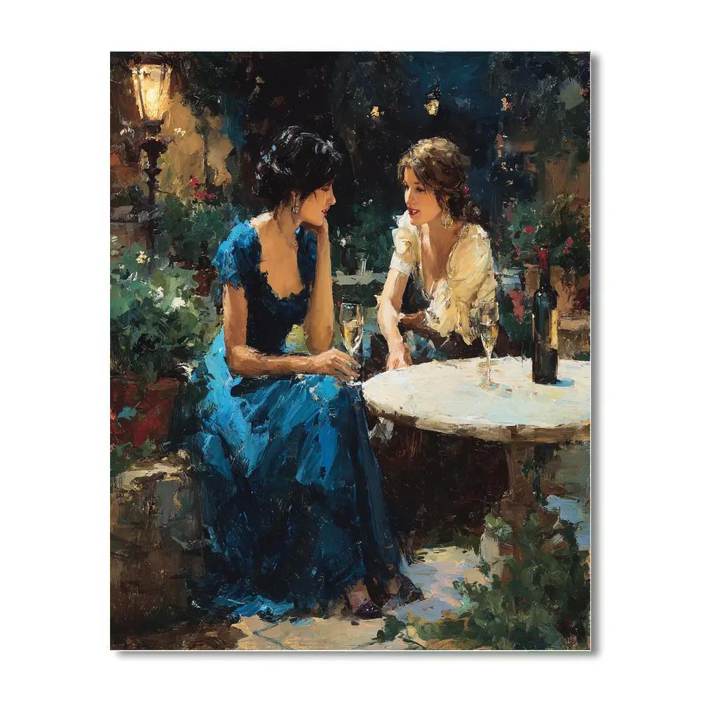 John Singer Sargent Inspired Evening Soirée paint by numbers