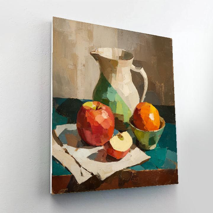 Paul Cézanne Inspired Still Life Apples paint by numbers