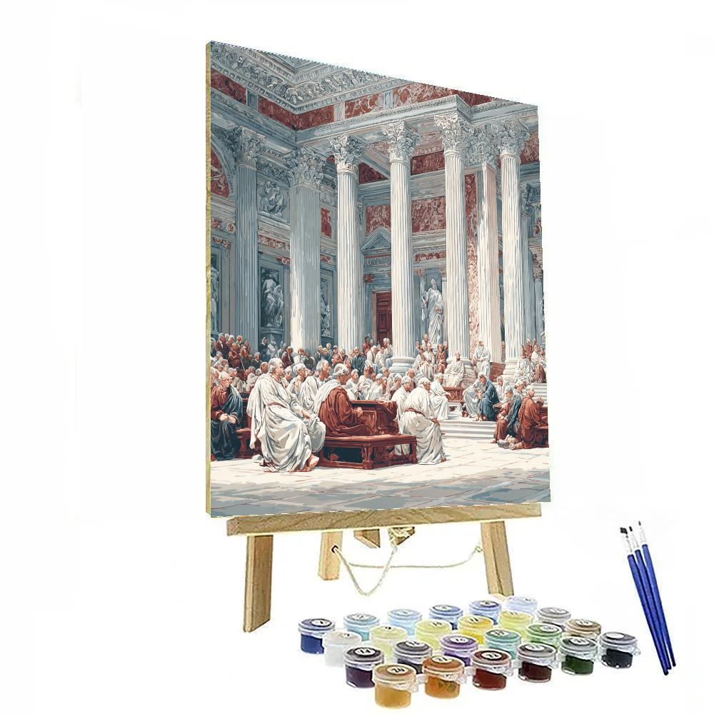 Jacques-Louis David Inspired Classical Assembly painting number kit