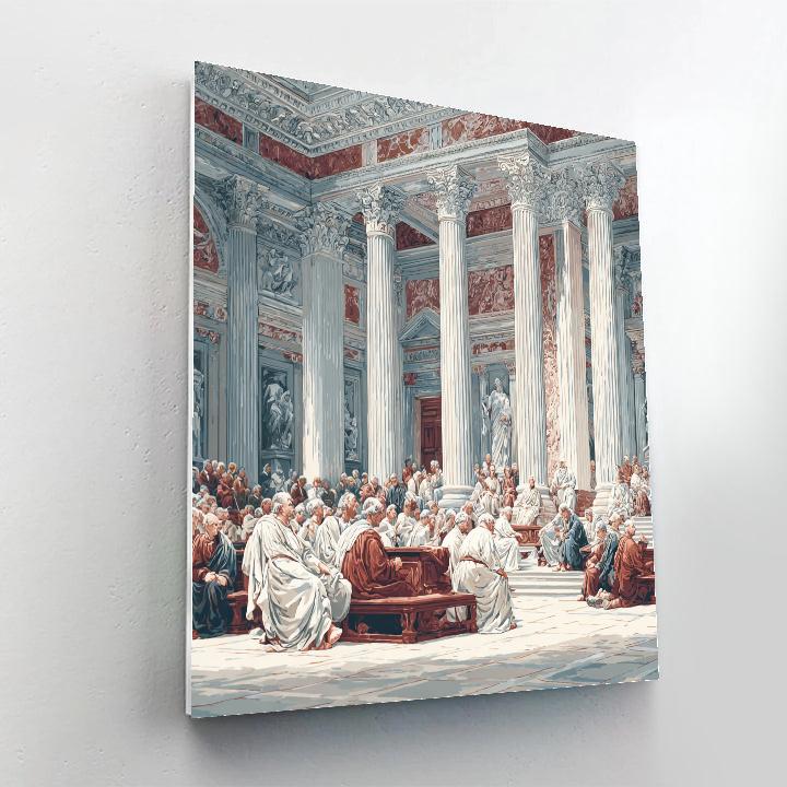Jacques-Louis David Inspired Classical Assembly painting number kit