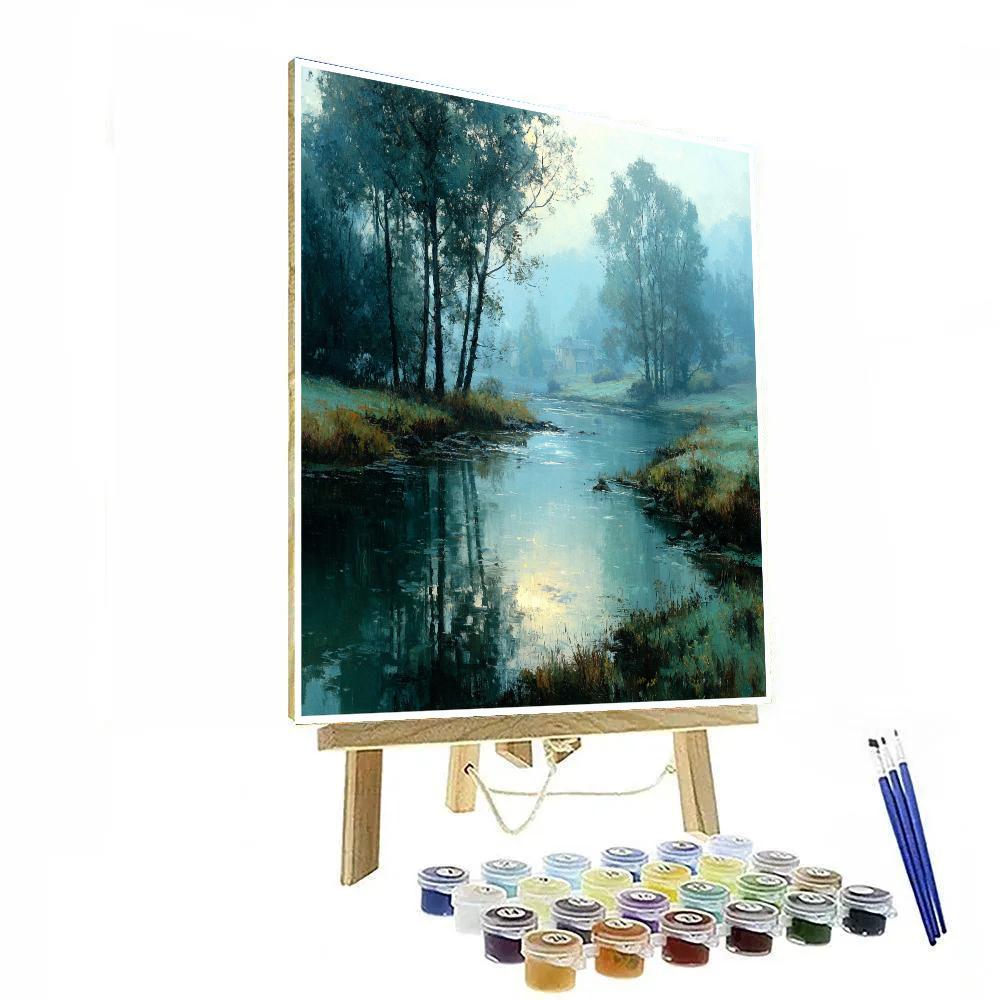 Claude Monet Inspired Morning Mist paint by number