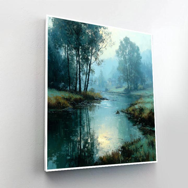 Claude Monet Inspired Morning Mist paint by number