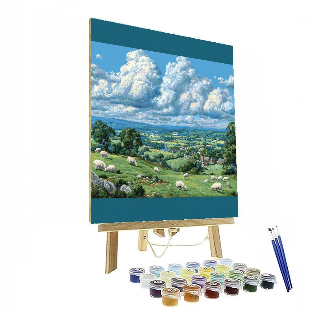 John Constable Inspired English Countryside Number painting