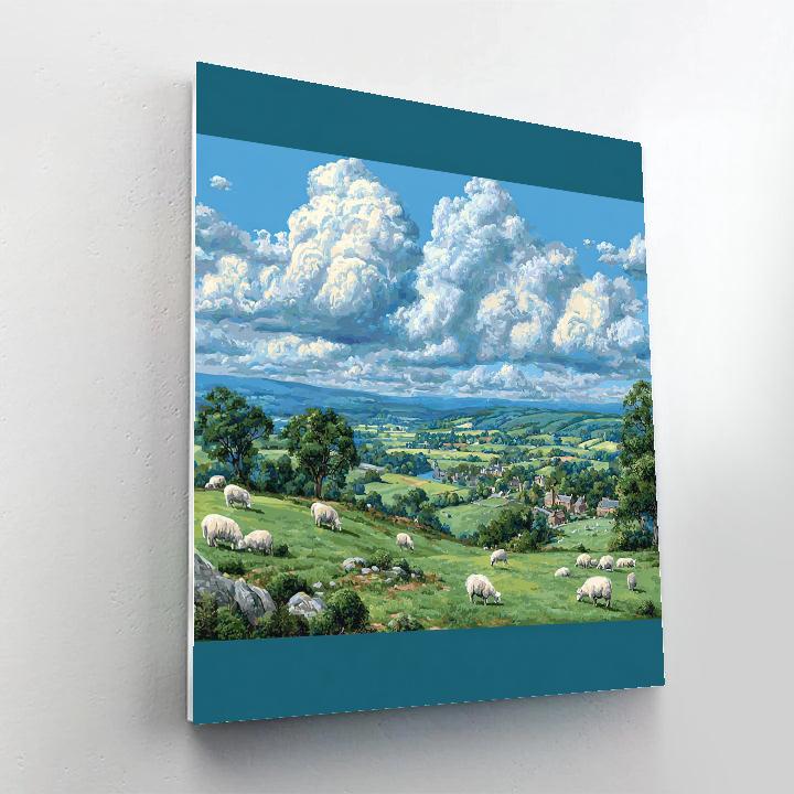 John Constable Inspired English Countryside Number painting