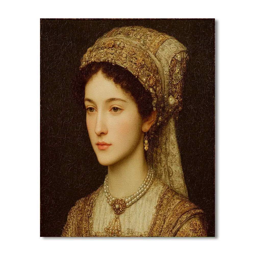 Jan Van Eyck Inspired Portrait Of A Noblewoman Paint by numbers kits