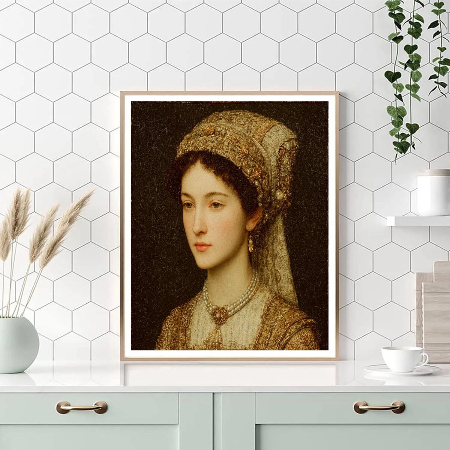 Jan Van Eyck Inspired Portrait Of A Noblewoman Paint by numbers kits