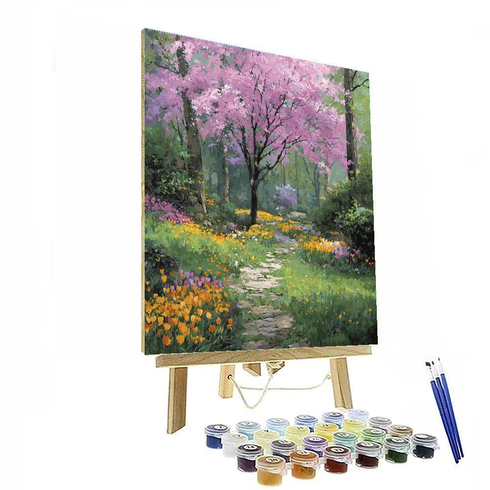 Monet Inspired Blossoming Garden DIY paint by numbers