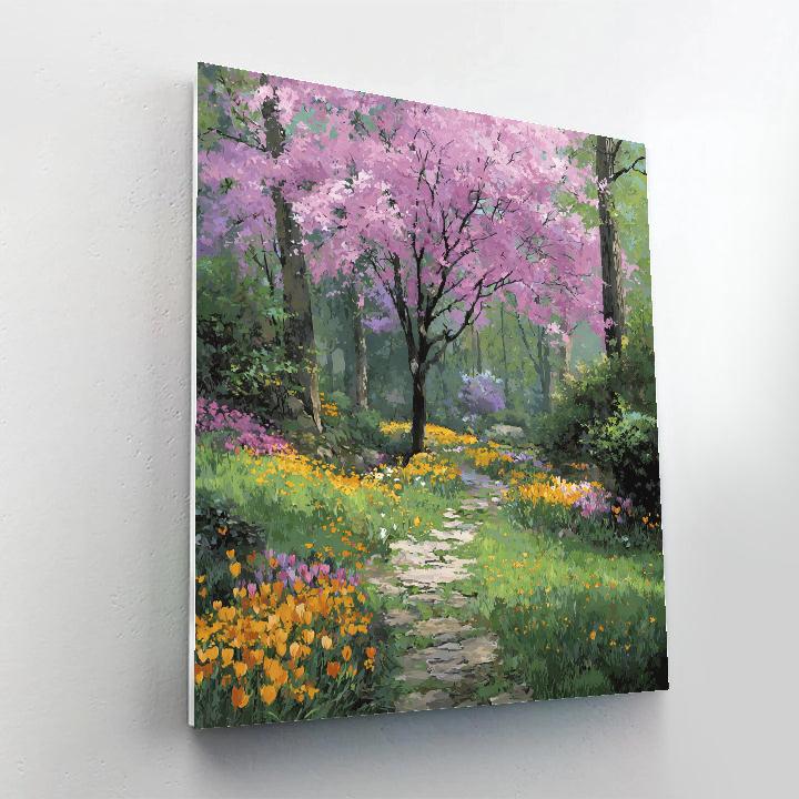 Monet Inspired Blossoming Garden DIY paint by numbers