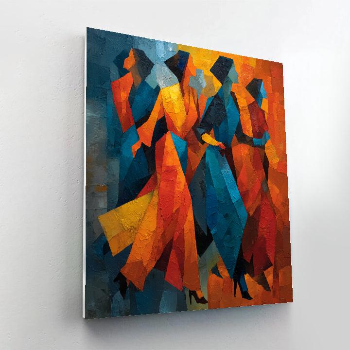 Picasso Inspired Colorful Celebration Painting by numbers kit