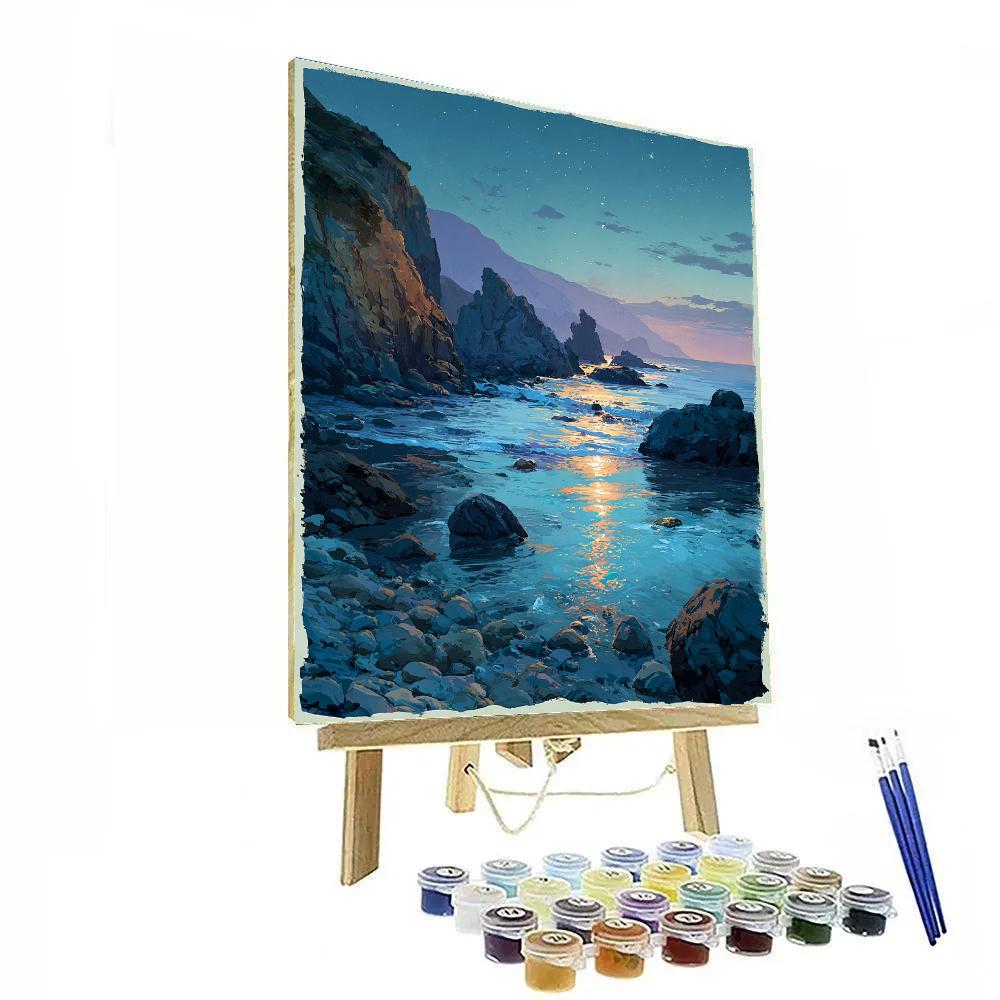 Leonardo Da Vinci Inspired Oceanic Comet Bloom paint by numbers