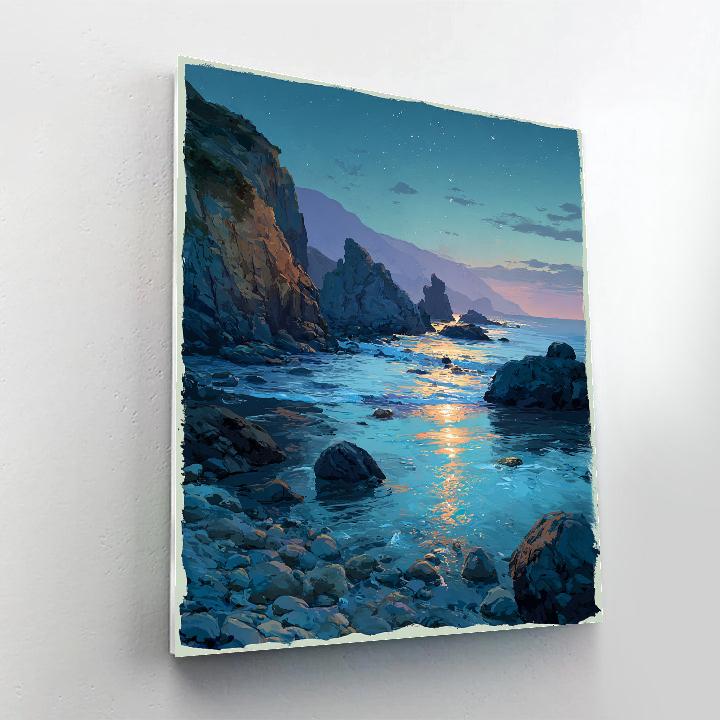 Leonardo Da Vinci Inspired Oceanic Comet Bloom paint by numbers