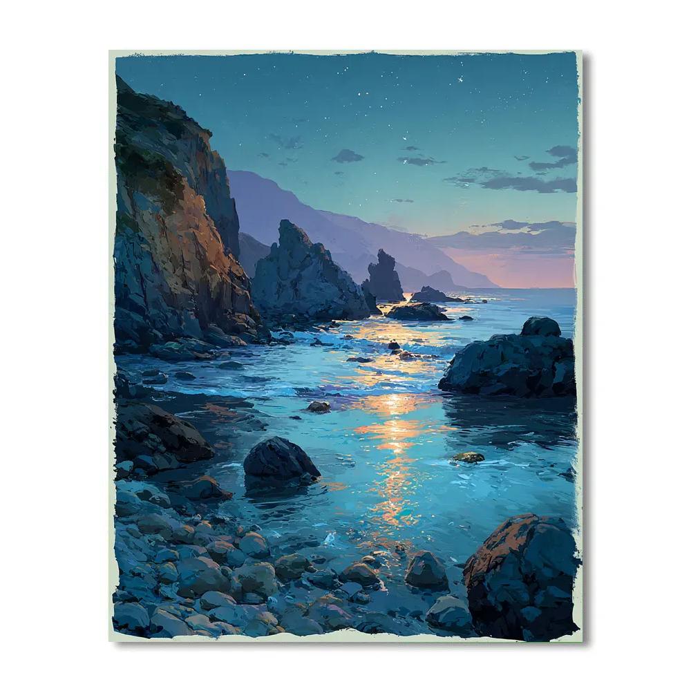 Leonardo Da Vinci Inspired Oceanic Comet Bloom paint by numbers