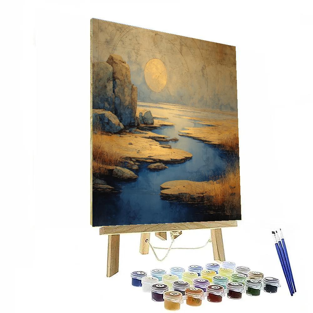 Leonardo Da Vinci Inspired River Of Stars Paint by numbers art