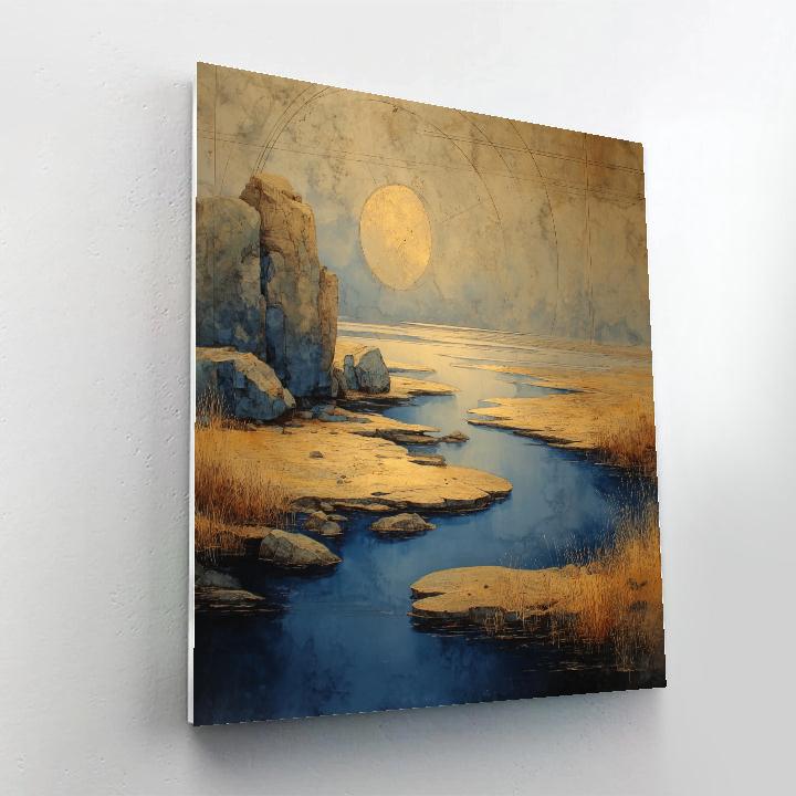 Leonardo Da Vinci Inspired River Of Stars Paint by numbers art