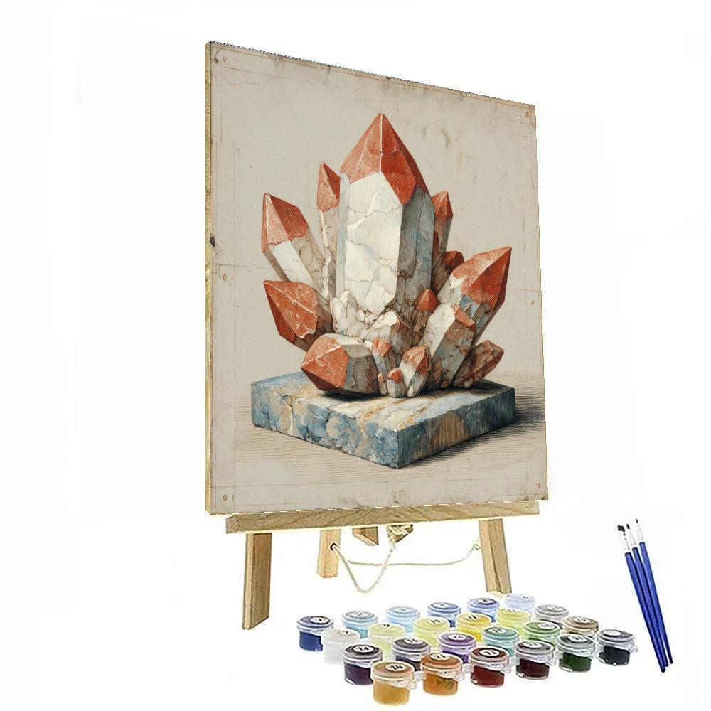 Michelangelo Inspired Quartz Blossom paint by number