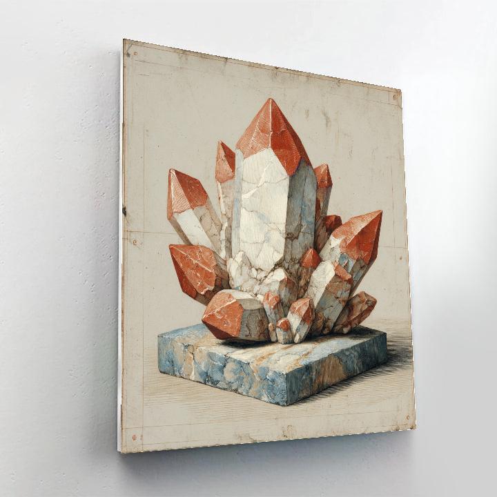 Michelangelo Inspired Quartz Blossom paint by number