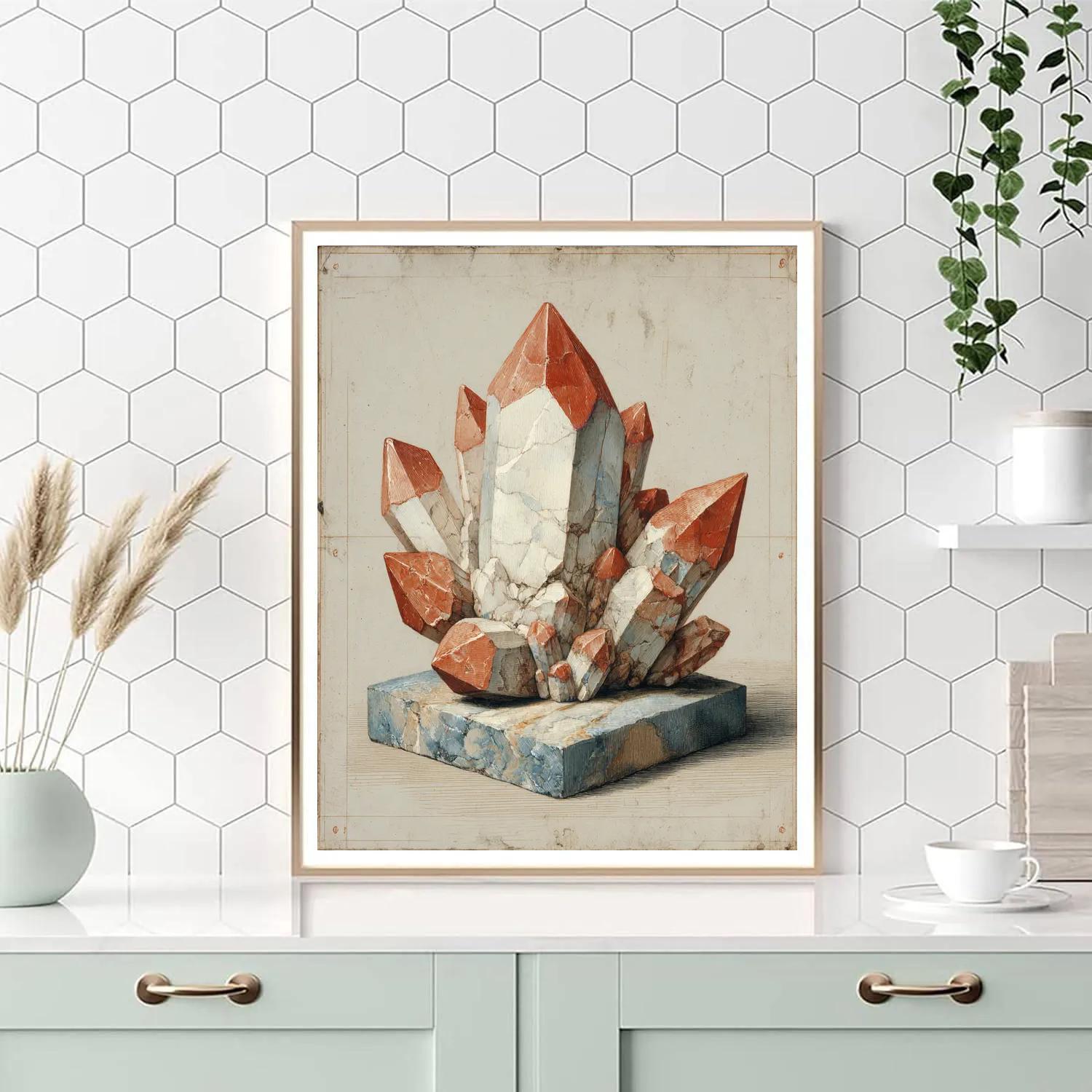Michelangelo Inspired Quartz Blossom paint by number