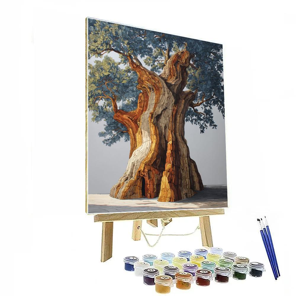 Michelangelo Inspired Cedar Titan DIY paint by numbers