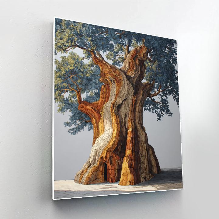 Michelangelo Inspired Cedar Titan DIY paint by numbers