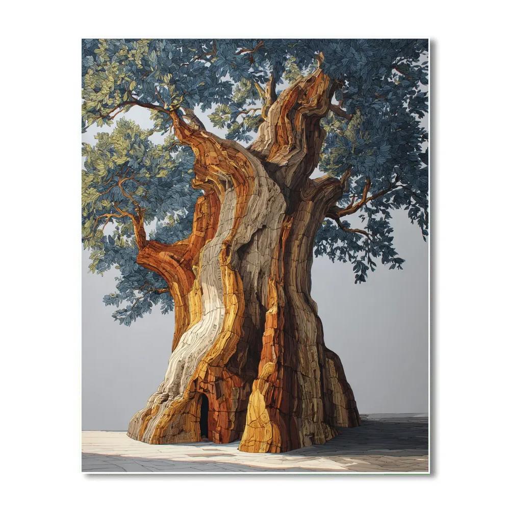 Michelangelo Inspired Cedar Titan DIY paint by numbers