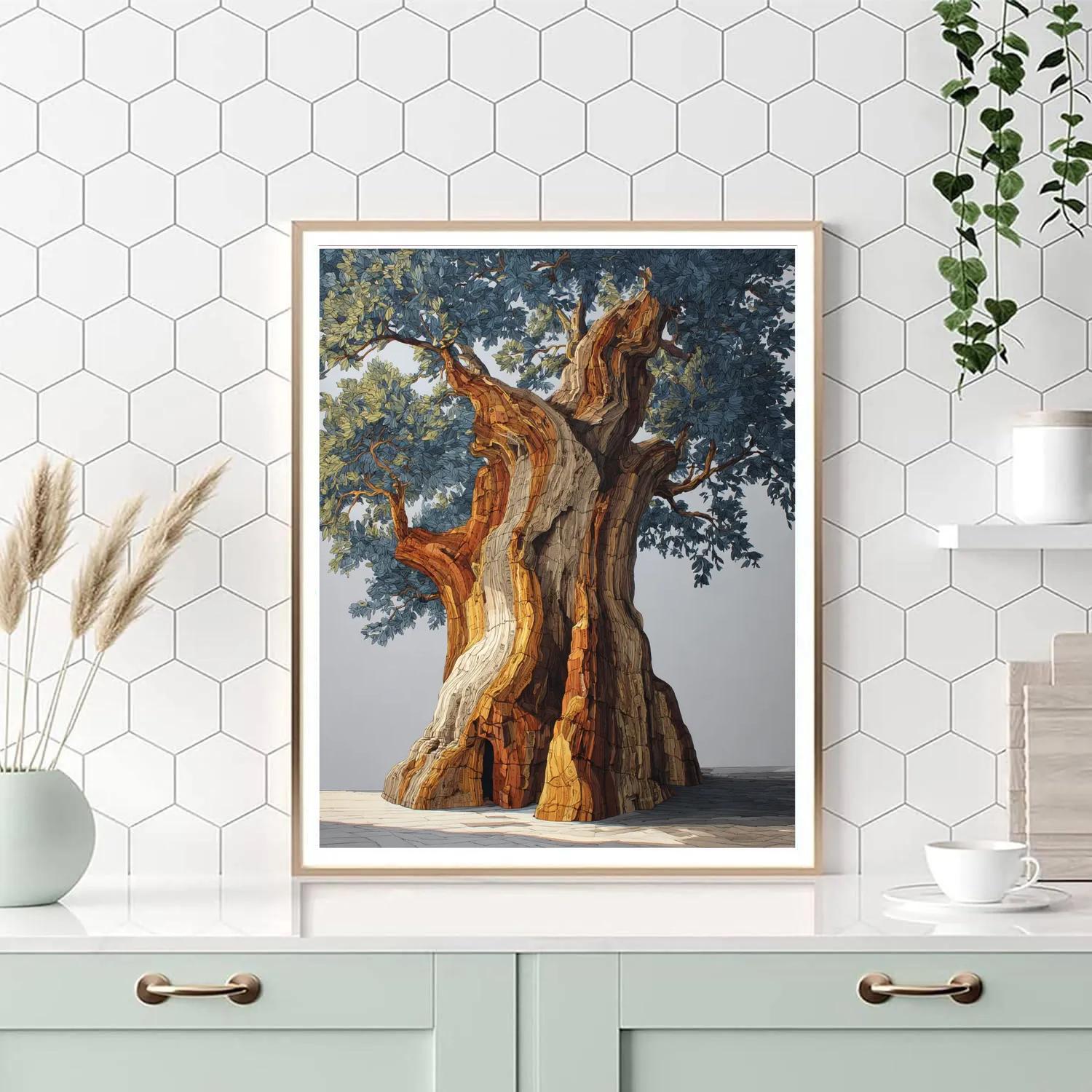 Michelangelo Inspired Cedar Titan DIY paint by numbers