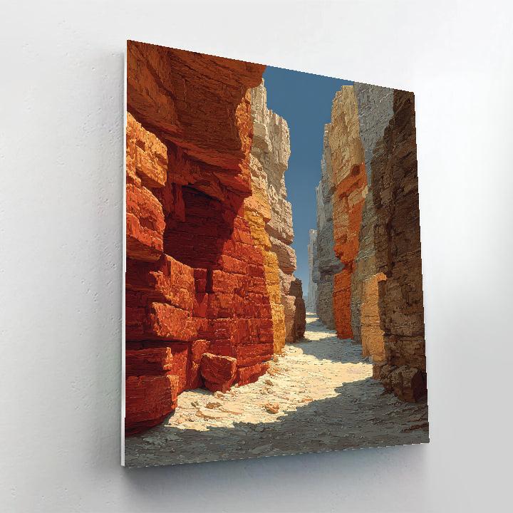 Michelangelo Inspired Canyon Hymn Number painting