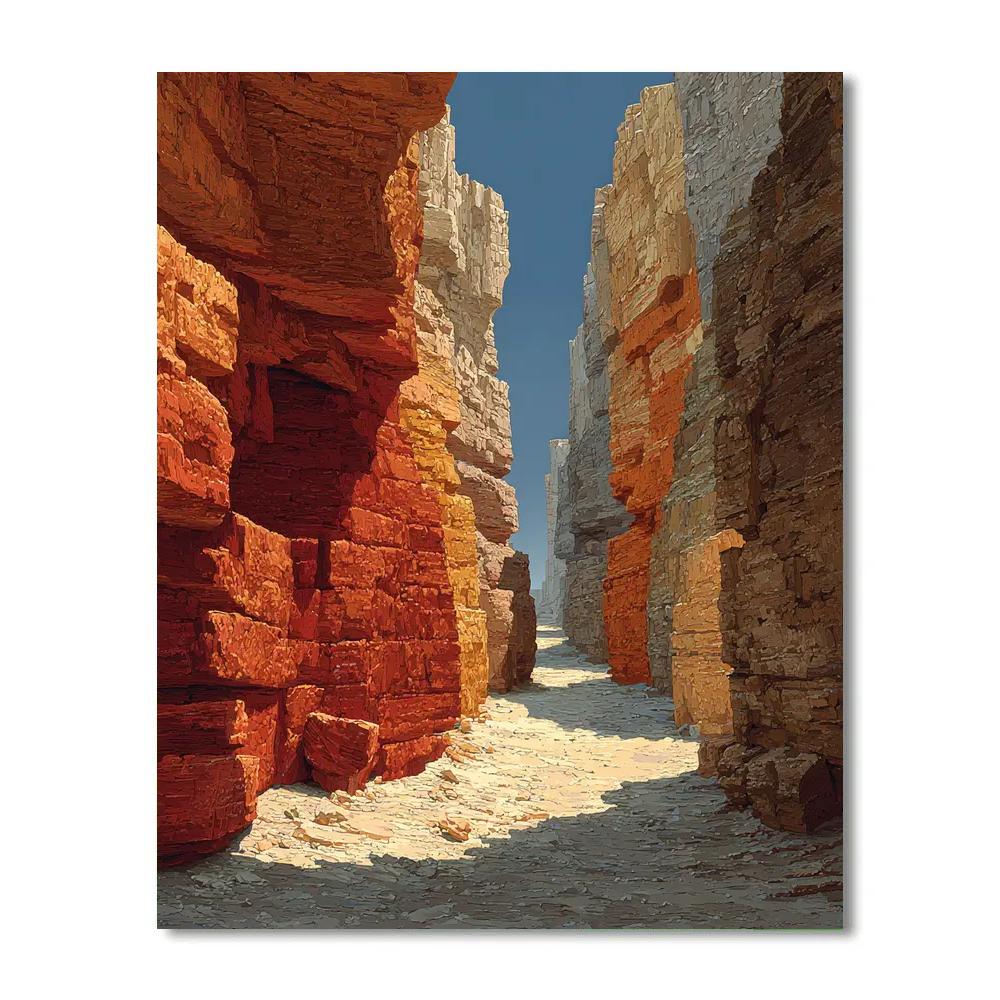 Michelangelo Inspired Canyon Hymn Number painting