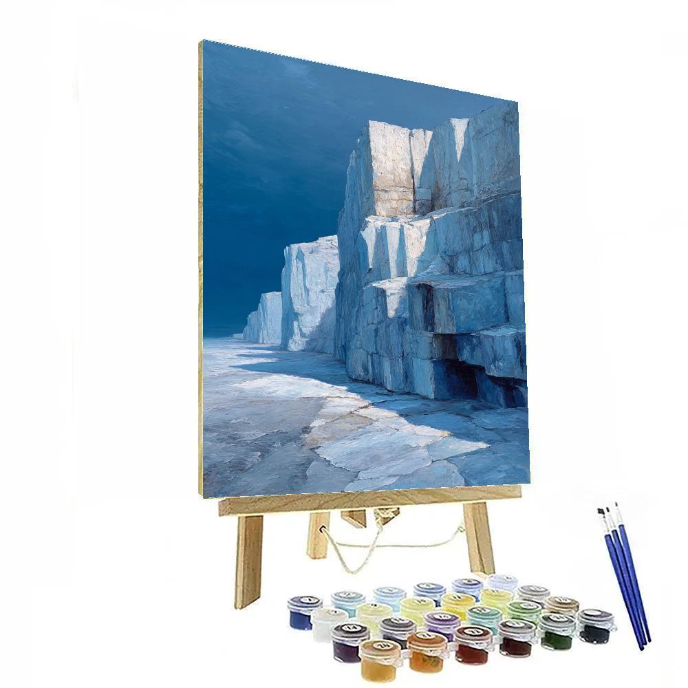 Michelangelo Inspired Twilight Glacier paint by number