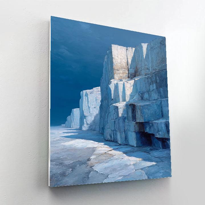 Michelangelo Inspired Twilight Glacier paint by number