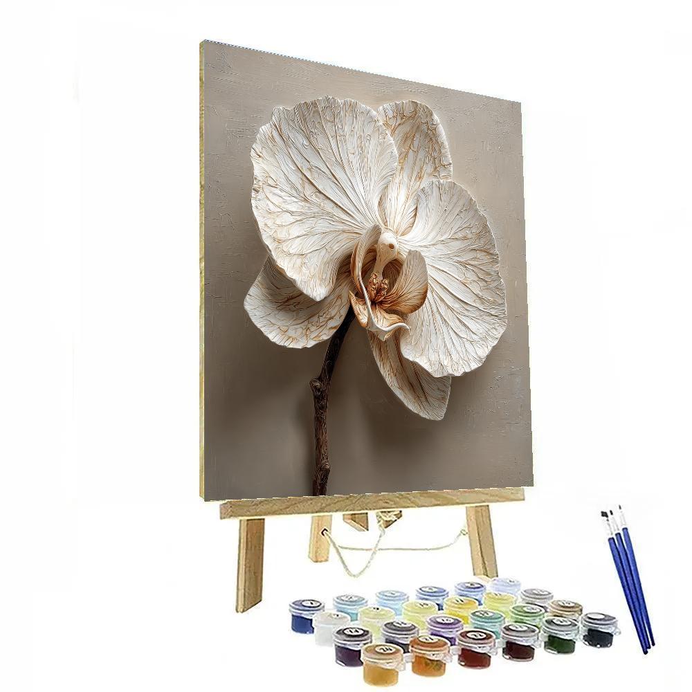 Michelangelo Inspired Celestial Orchid Number painting