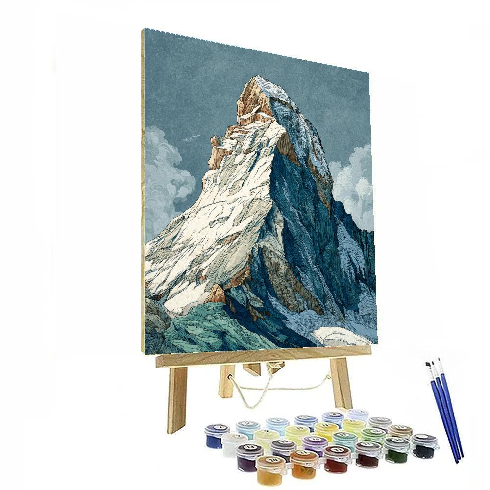 Michelangelo Inspired Mountain Monolith paint by color