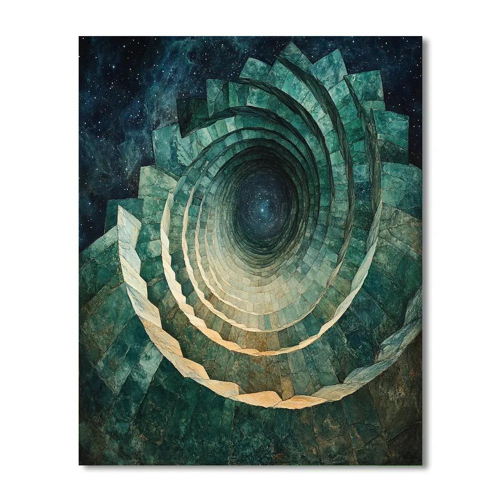 Michelangelo Inspired Nebular Maelstrom painting number kit