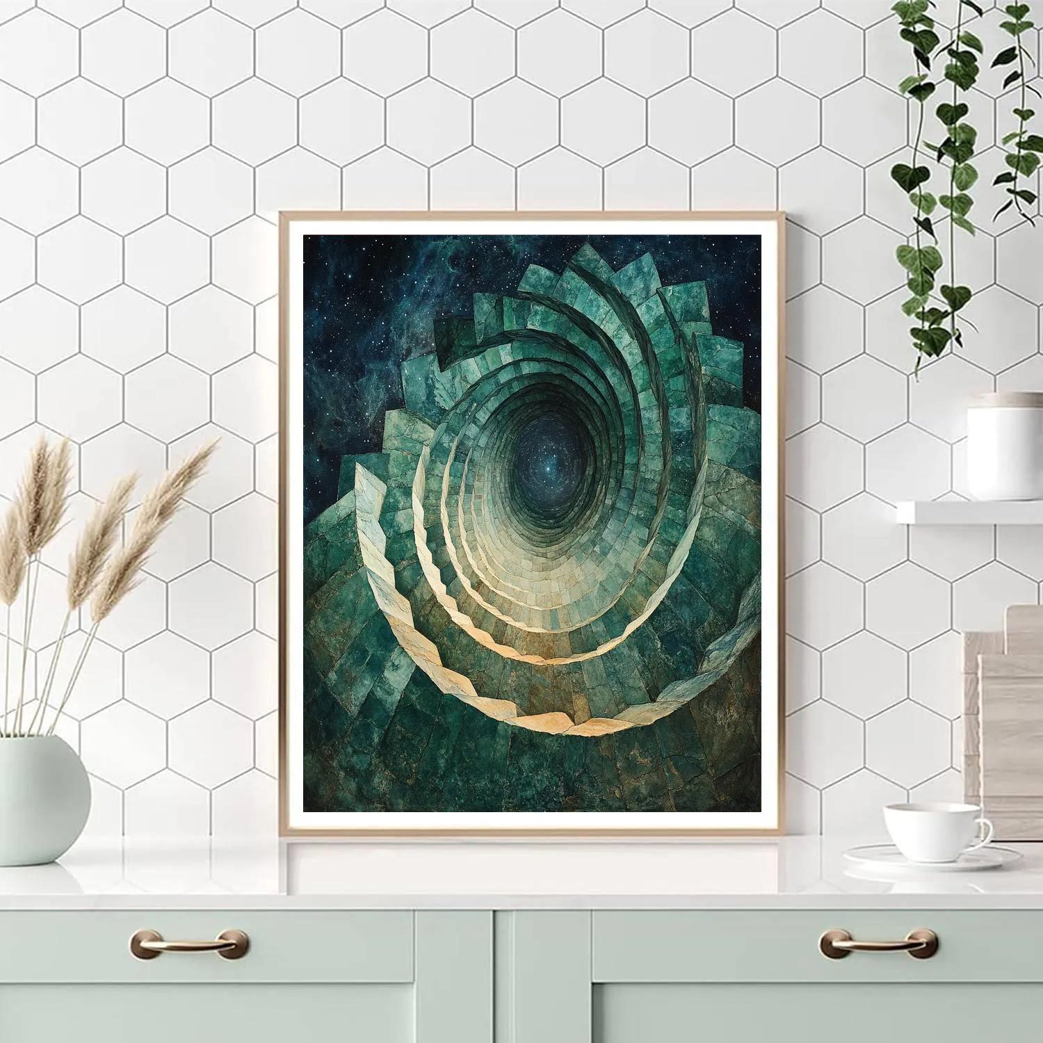 Michelangelo Inspired Nebular Maelstrom painting number kit