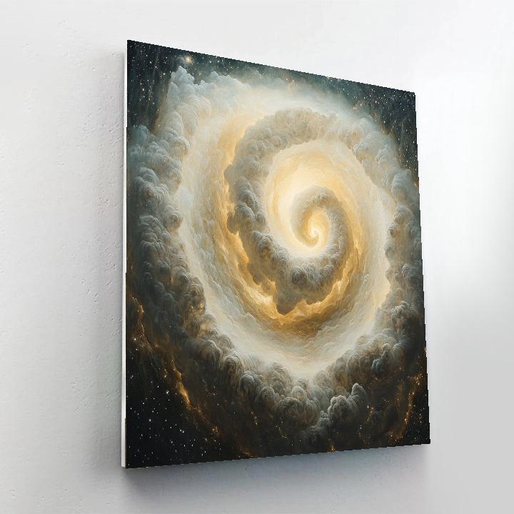 Michelangelo Inspired Nebula Embrace paint by color