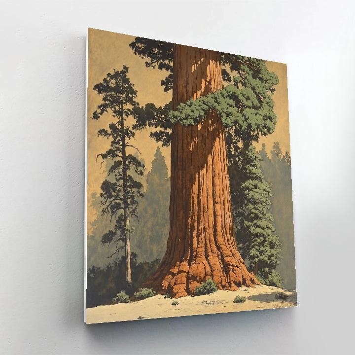 Michelangelo Inspired Redwood Guardian paint by color