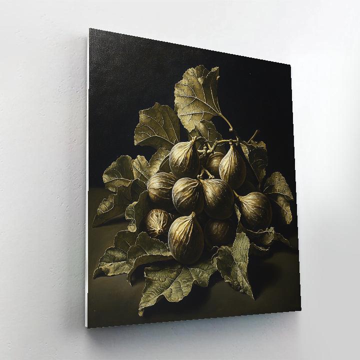 Caravaggio Inspired Night Orchard Number painting