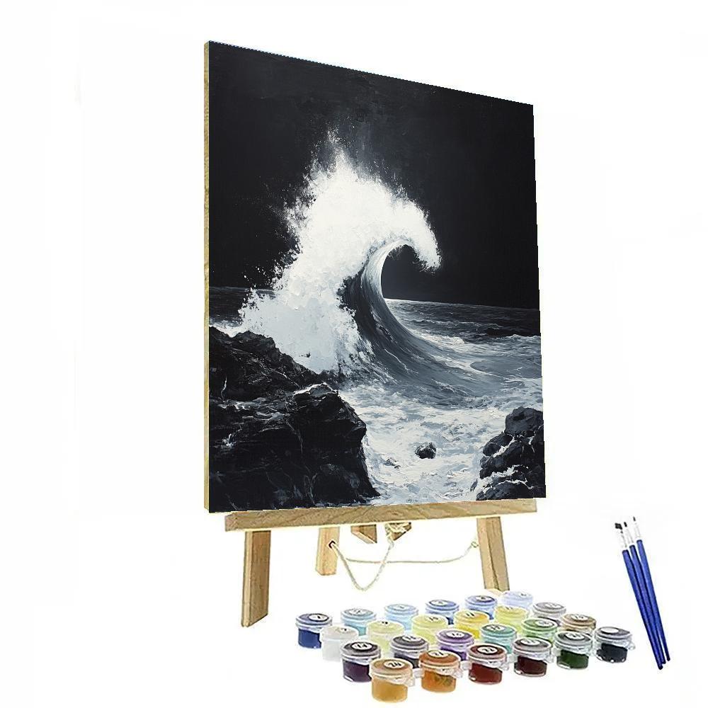 Caravaggio Inspired Moonlit Wave DIY paint by numbers