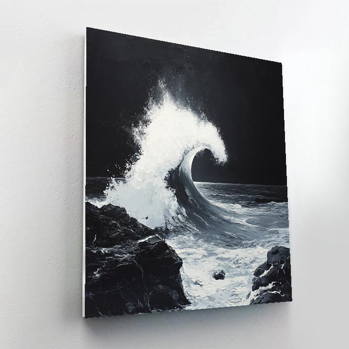 Caravaggio Inspired Moonlit Wave DIY paint by numbers