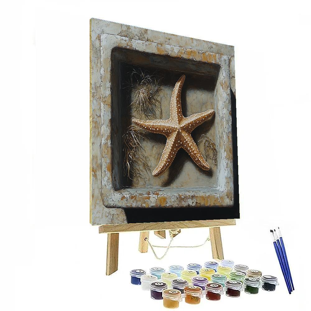 Caravaggio Inspired Tidal Pool Reliquary paint by number