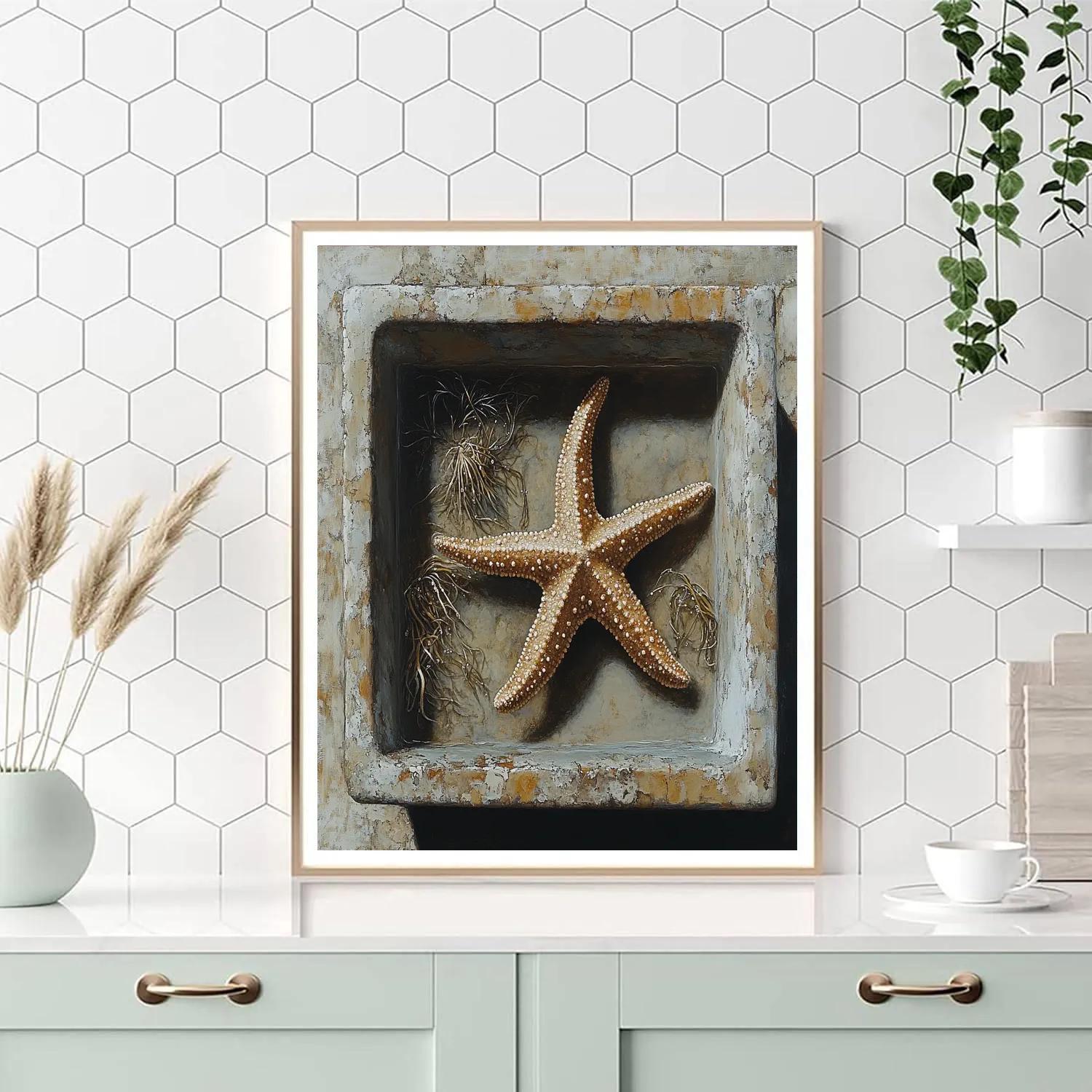 Caravaggio Inspired Tidal Pool Reliquary paint by number