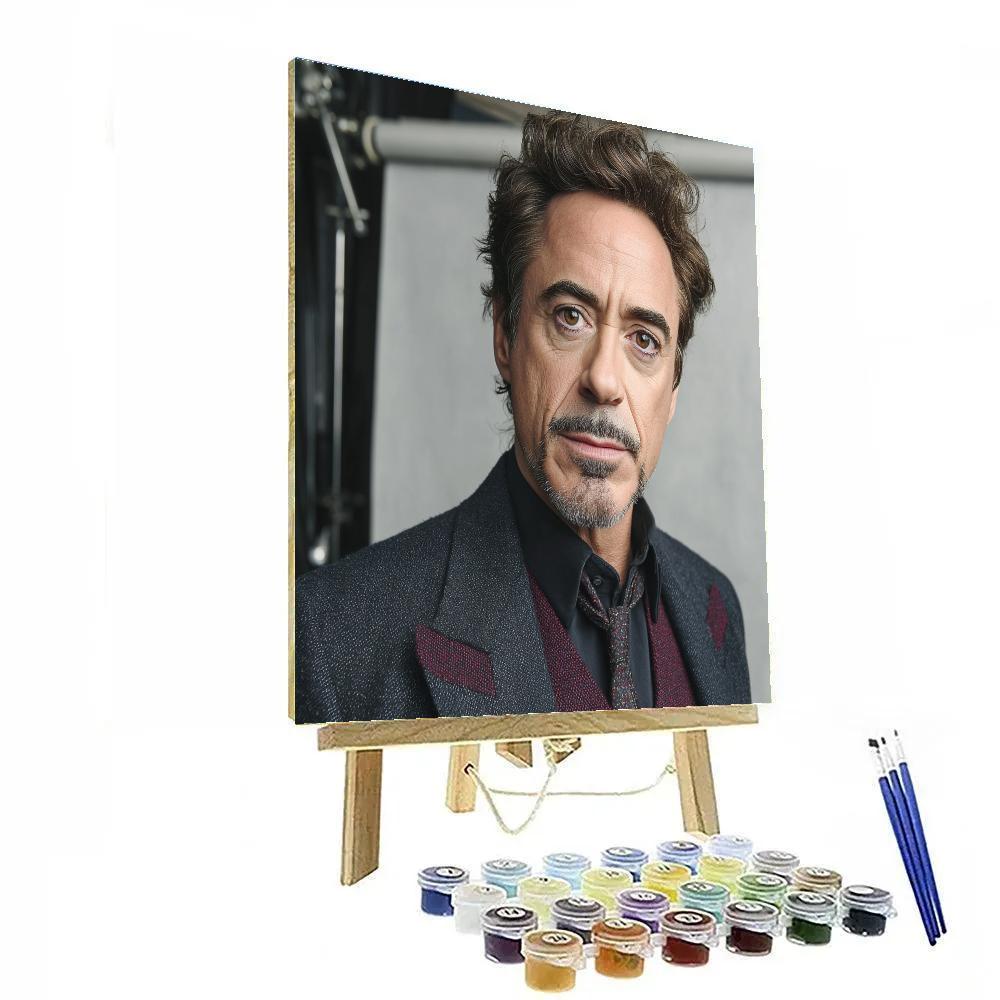 Robert Downey Jr: Forging The Iron Mind Numbered painting kits