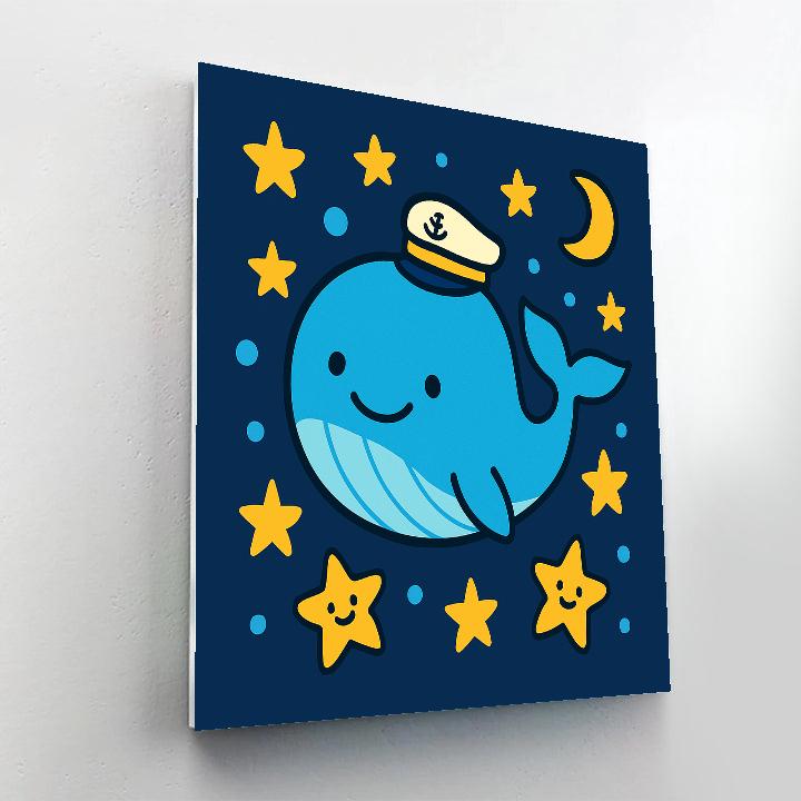Starry Whale Parade Numbered painting kits