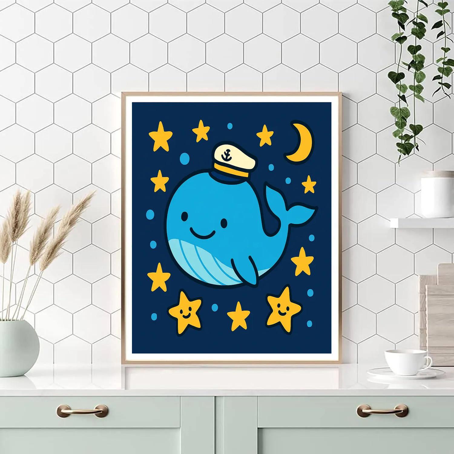 Starry Whale Parade Numbered painting kits