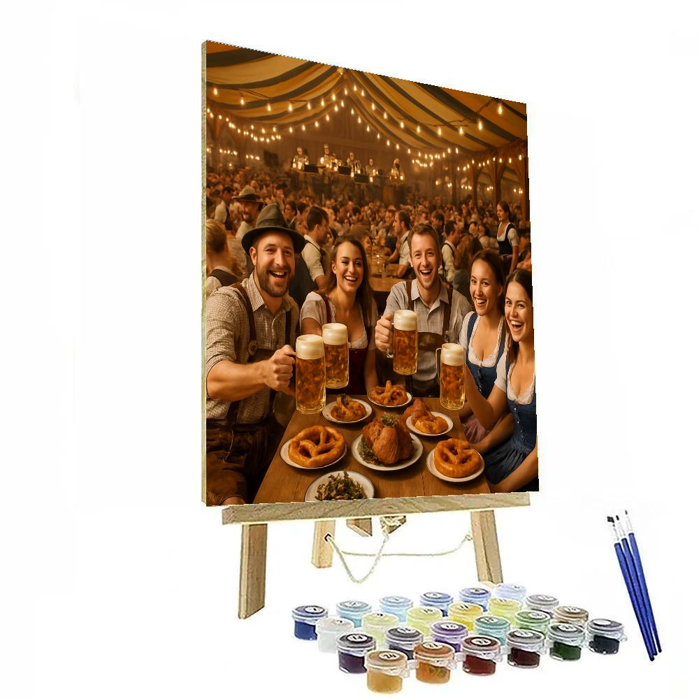 Oktoberfest Beer Tent Toast paint by color